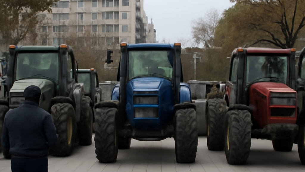 Απόβαση αγροτών με τρακτέρ και συμβολικός αποκλεισμός του λιμανιού στη Θεσσαλονίκη – Δείτε εικόνες και βίντεο – Πώς αντιδρά ο κόσμος – Αγρότες με τρακτέρ αποκλείουν συμβολικά το...