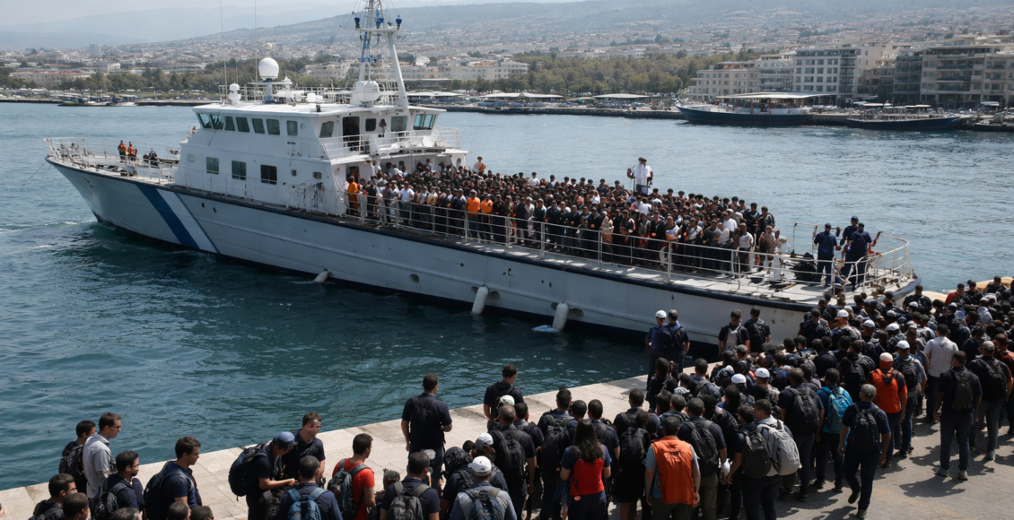 Ελλάδα: Διάσωση 361 αλλοδαπών νότια της Γαύδου από το Λιμενικό – Το Λιμενικό διέσωσε 361 αλλοδαπούς νότια της Γαύδου και τους μεταφέρει ασφαλείς στο λιμάνι της Παλαιοχώρας για π...