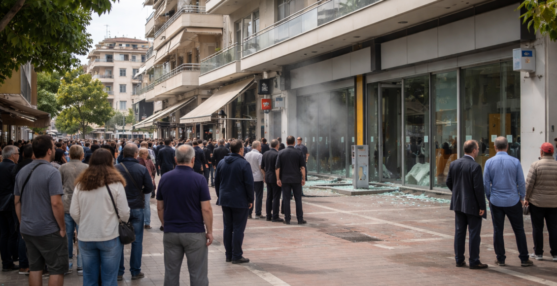 Έκρηξη σε τράπεζα στον Εύοσμο Θεσσαλονίκης – Πώς αντιδρά ο κόσμος – Έκρηξη με εκρηκτικό μηχανισμό σε τράπεζα στον Εύοσμο Θεσσαλονίκης. Οι Αρχές ερευνούν το περιστατικό και την τ...