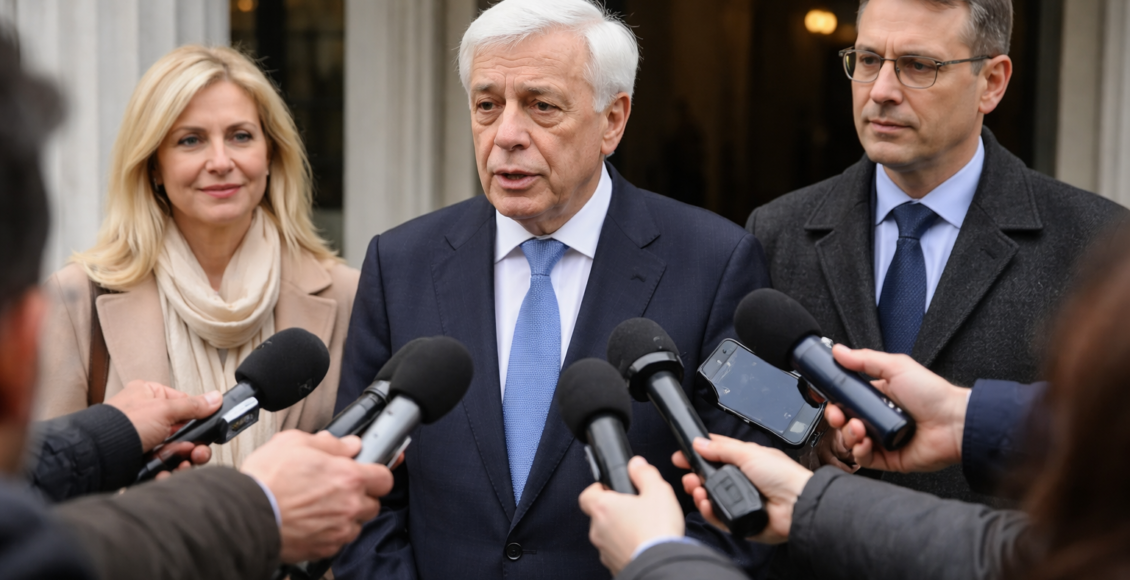 Τα χριστουγεννιάτικα κάλαντα στον ΠτΔ και οι ευχές για καλές γιορτές (Εικόνες) – Όλες οι εξελίξεις – Ο Πρόεδρος της Δημοκρατίας δέχτηκε τα χριστουγεννιάτικα κάλαντα και αντάλλαξ...