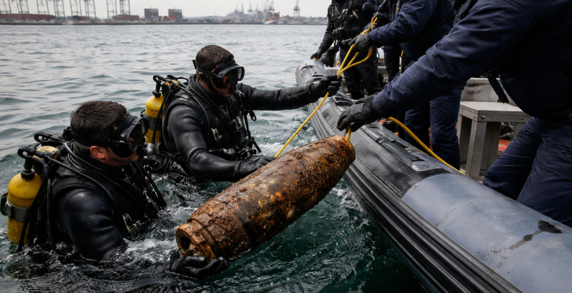 Θεσσαλονίκη: Εντοπίστηκε οξειδωμένο πυρομαχικό υλικό στον βυθό του λιμανιού – Πώς αντιδρά ο κόσμος – Εντοπίστηκε οξειδωμένο πυρομαχικό υλικό στον βυθό του λιμανιού Θεσσαλονίκης ...