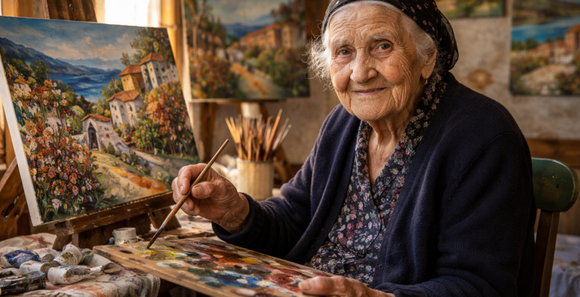 Πολιτισμός: Αλεξάνδρα Αντωνά: Ζωγράφος ετών 104 στο Γεράκι Λακωνίας – Η Αλεξάνδρα Αντωνά, ζωγράφος 104 ετών από το Γεράκι Λακωνίας, μοιράζεται το μυστικό της μακροζωίας και την ...