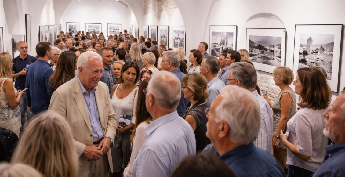 Ελλάδα: Εγκαίνια της έκθεσης «Αναμνήσεις από το Αιγαίο» του Robert McCabe στην Πάρο – Εγκαίνια στην Πάρο της έκθεσης «Αναμνήσεις από το Αιγαίο» του Robert McCabe με μοναδικές φω...