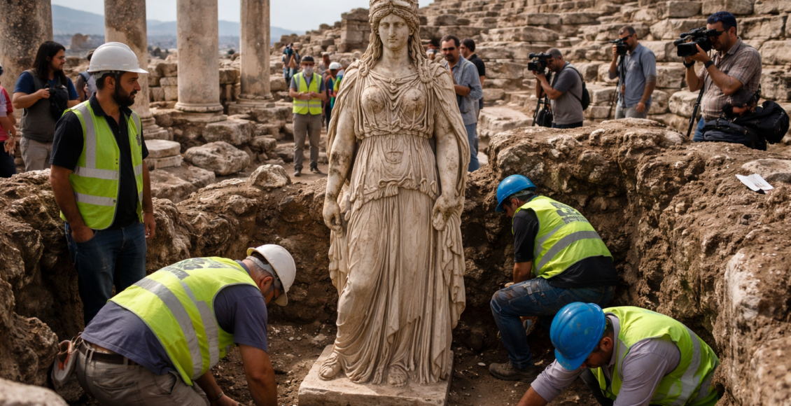 Ανακαλύφθηκε μαρμάρινο άγαλμα της θεάς Αθηνάς στην αρχαία Λαοδίκεια στην Τουρκία – Το παρασκήνιο και οι αντιδράσεις – Ανακαλύφθηκε μαρμάρινο άγαλμα της θεάς Αθηνάς στην αρχαία Λ...