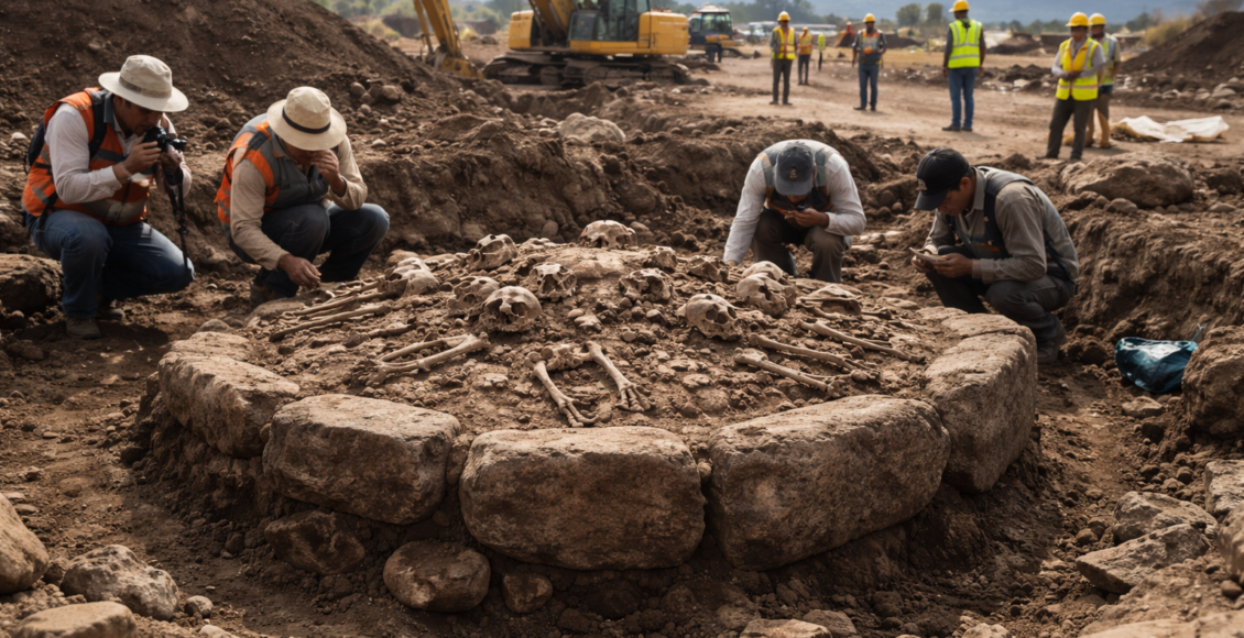 Ανακάλυψη προϊστορικού λίθινου βωμού με ανθρώπινα λείψανα στο κεντρικό Μεξικό – Οι λεπτομέρειες της εκδήλωσης – Ανακαλύφθηκε προϊστορικός λίθινος βωμός με ανθρώπινα λείψανα στο ...