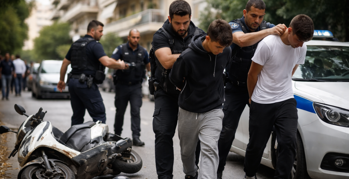 Ελλάδα: Συνελήφθησαν μετά από καταδίωξη δύο ανήλικοι με κλεμμένο μηχανάκι στο Γαλάτσι – Συνελήφθησαν δύο ανήλικοι στο Γαλάτσι μετά από καταδίωξη με κλεμμένο μηχανάκι, ενώ ο 16χρ...