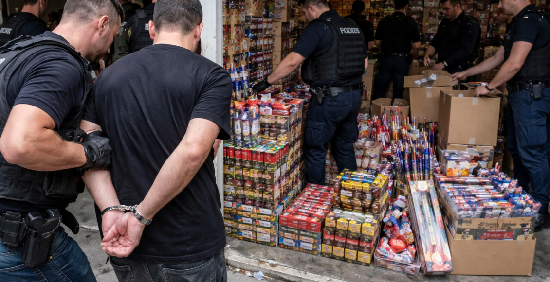 Σύλληψη 46χρονου στο Κερατσίνι για παράνομα πυροτεχνήματα – Πώς αντιδρά ο κόσμος – Συνελήφθη 46χρονος στο Κερατσίνι για παράνομα πυροτεχνήματα σε επιχείρηση της αστυνομίας. Ο κό...