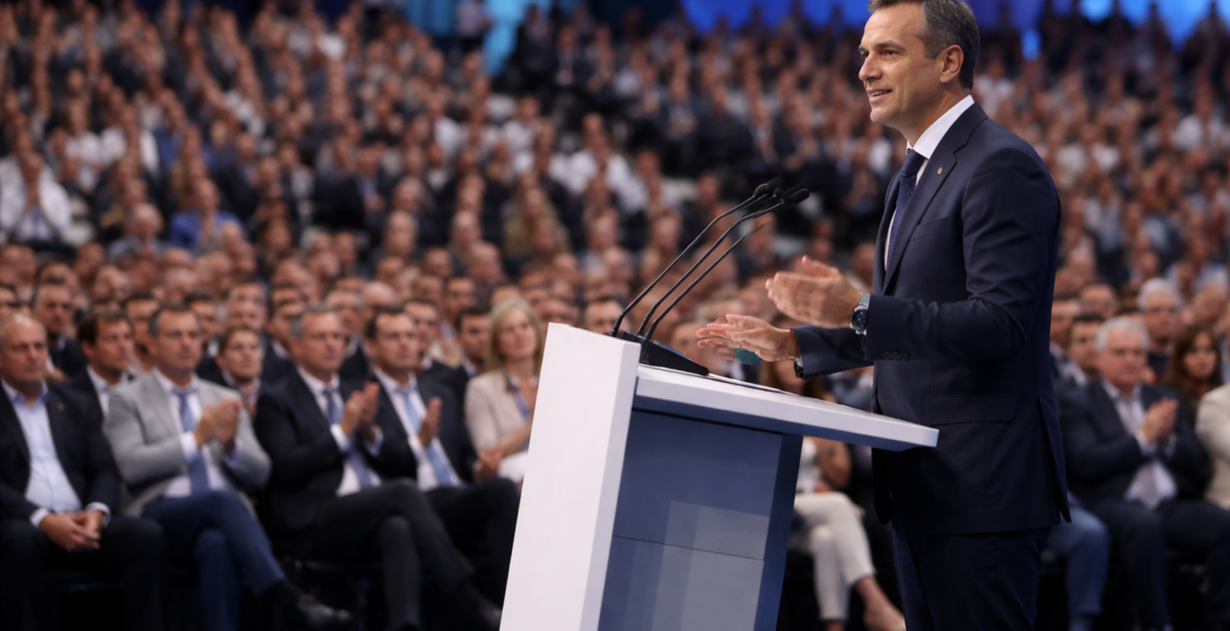 Κ. Μητσοτάκης: «Η παράταξή μας δείχνει ότι είμαστε έτοιμοι για την Ελλάδα του 2030» – Αντιδράσεις και δηλώσεις – Ο Κυριάκος Μητσοτάκης στο 16ο Συνέδριο της Νέας Δημοκρατίας παρο...